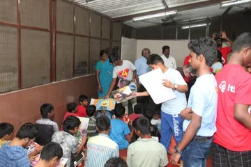 A Change 4 Love painting delivered to a child