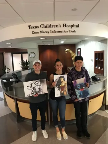 A Change 4 Love painting delivered to a child
