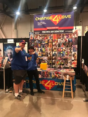 A Change 4 Love painting delivered to a child