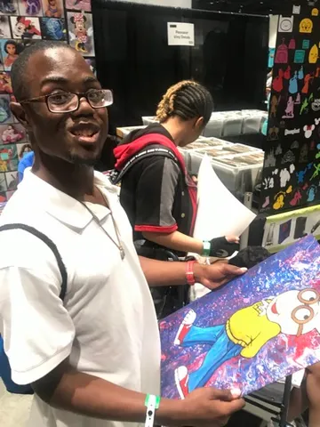 A Change 4 Love painting delivered to a child