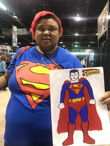 A Change 4 Love painting delivered to a child