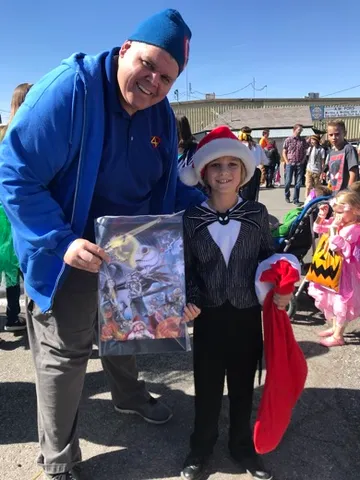 A Change 4 Love painting delivered to a child