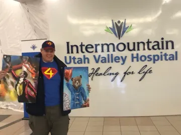 A Change 4 Love painting delivered to a child