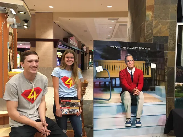 Team Change 4 Love in crest shirts at an event