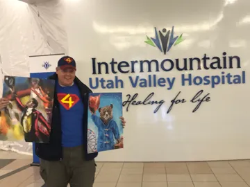 A Change 4 Love painting delivered at a children's hospital