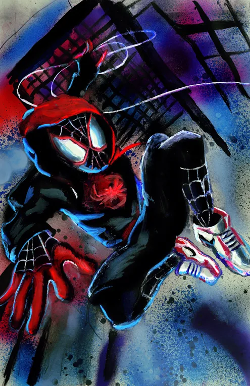 Spider-Man painting