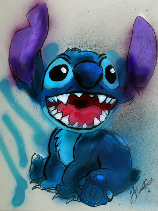 Stitch painting by a Change 4 Love artist