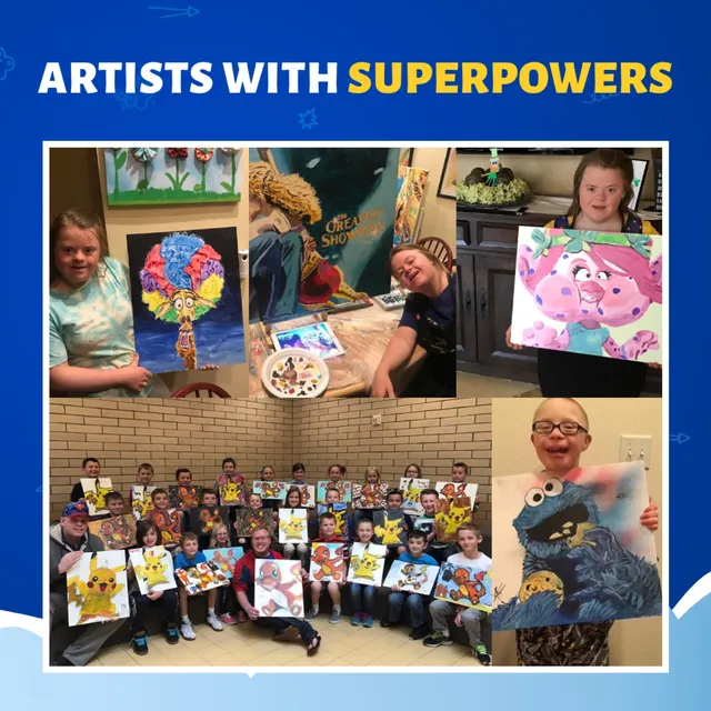 A Change 4 Love painting class in session