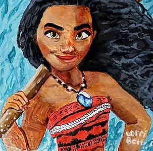 Moana painting